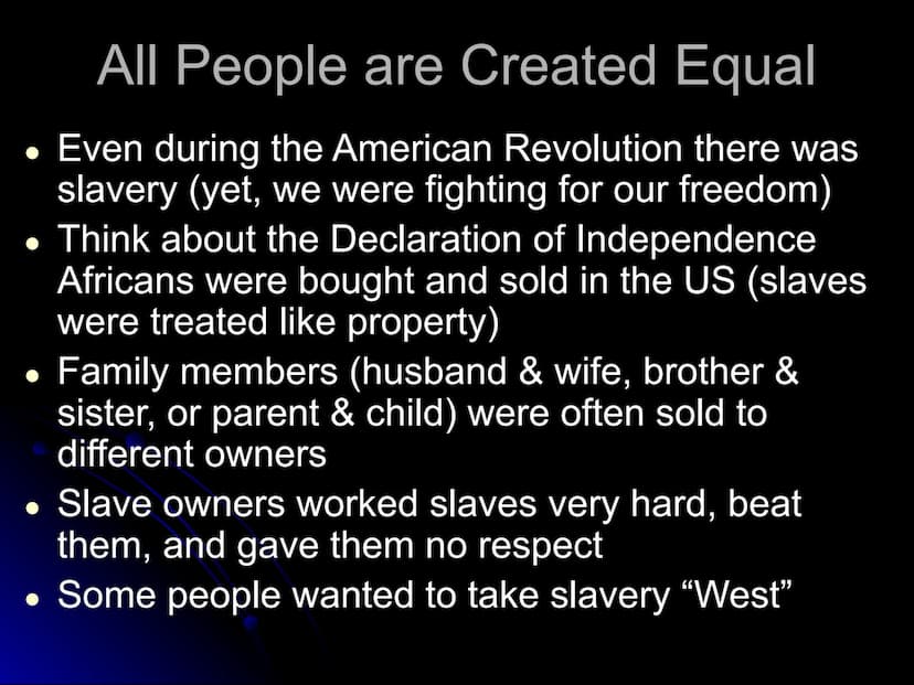 The North & South:
1820-1860
*
EQ: How did our country go from
Compromise to Civil War? 1.
2.
3.
4.
5.
6.
Differences Between the North & So