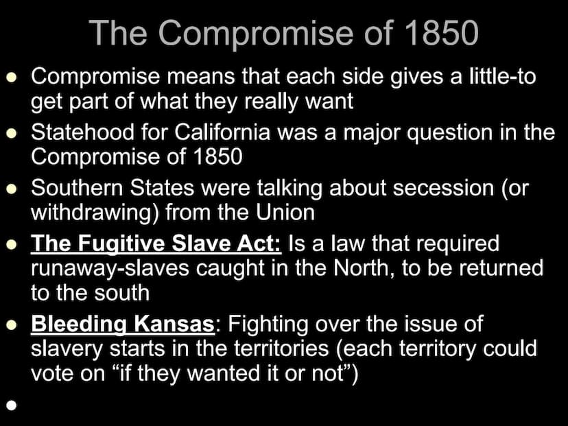 The North & South:
1820-1860
*
EQ: How did our country go from
Compromise to Civil War? 1.
2.
3.
4.
5.
6.
Differences Between the North & So