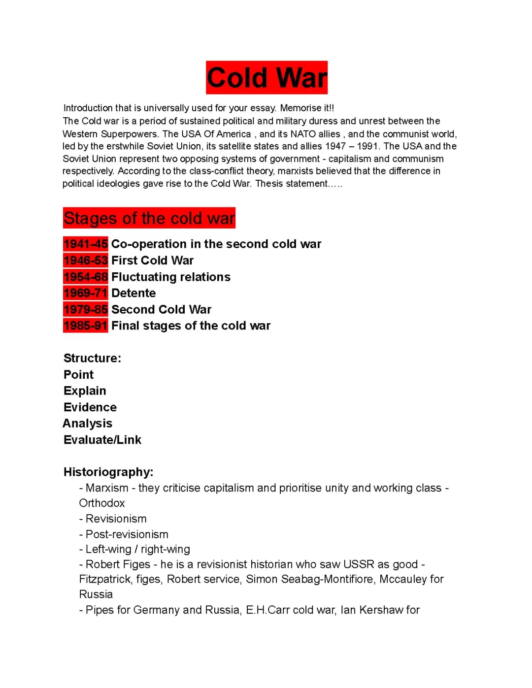 Understanding the Cold War: Causes, Effects, and Key Histories (1947-1991)