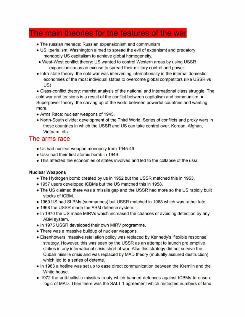 Cold War
Introduction that is universally used for your essay. Memorise it!!
The Cold war is a period of sustained political and military du