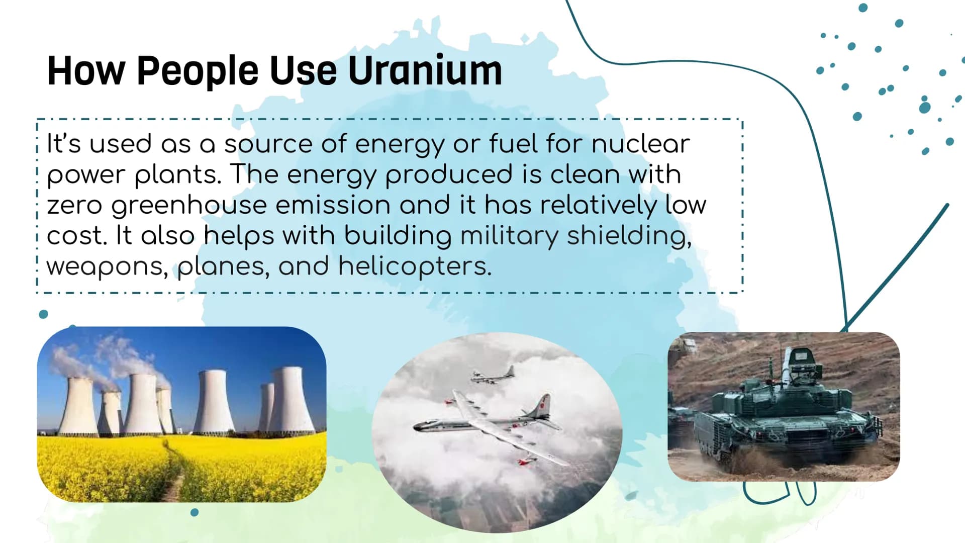 Uranium
Do
0000 Uranium is Made of...
92 protons, 92 electrons and 6 valence
electrons
It is heavy, dense and ductile
It's color is a silver