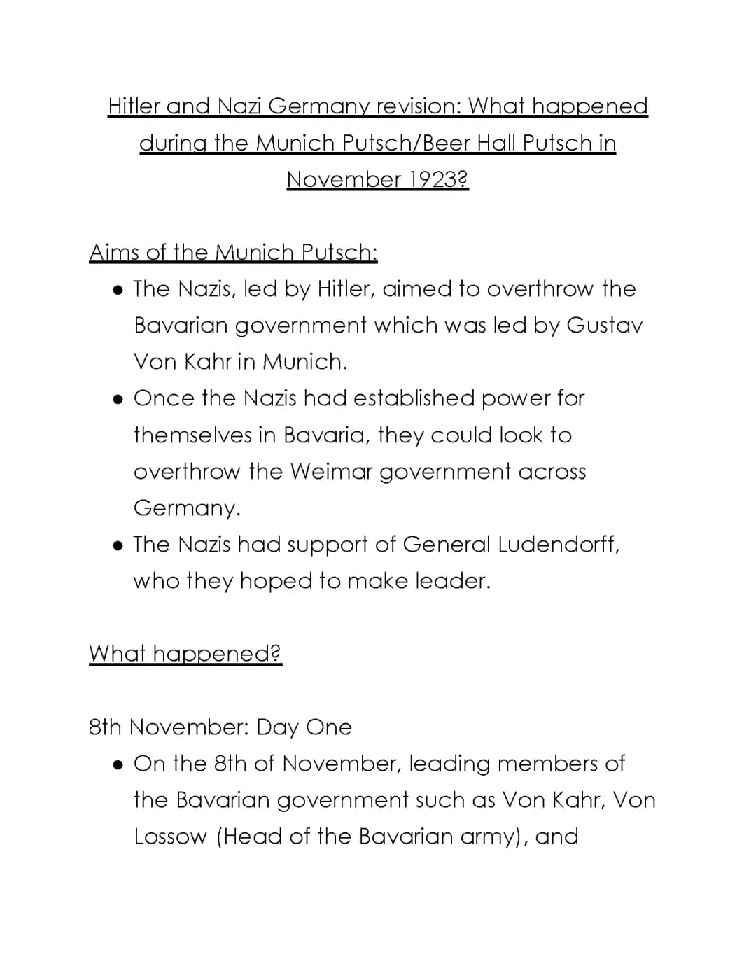 Munich Putsch: Causes, Events, and Consequences for Kids