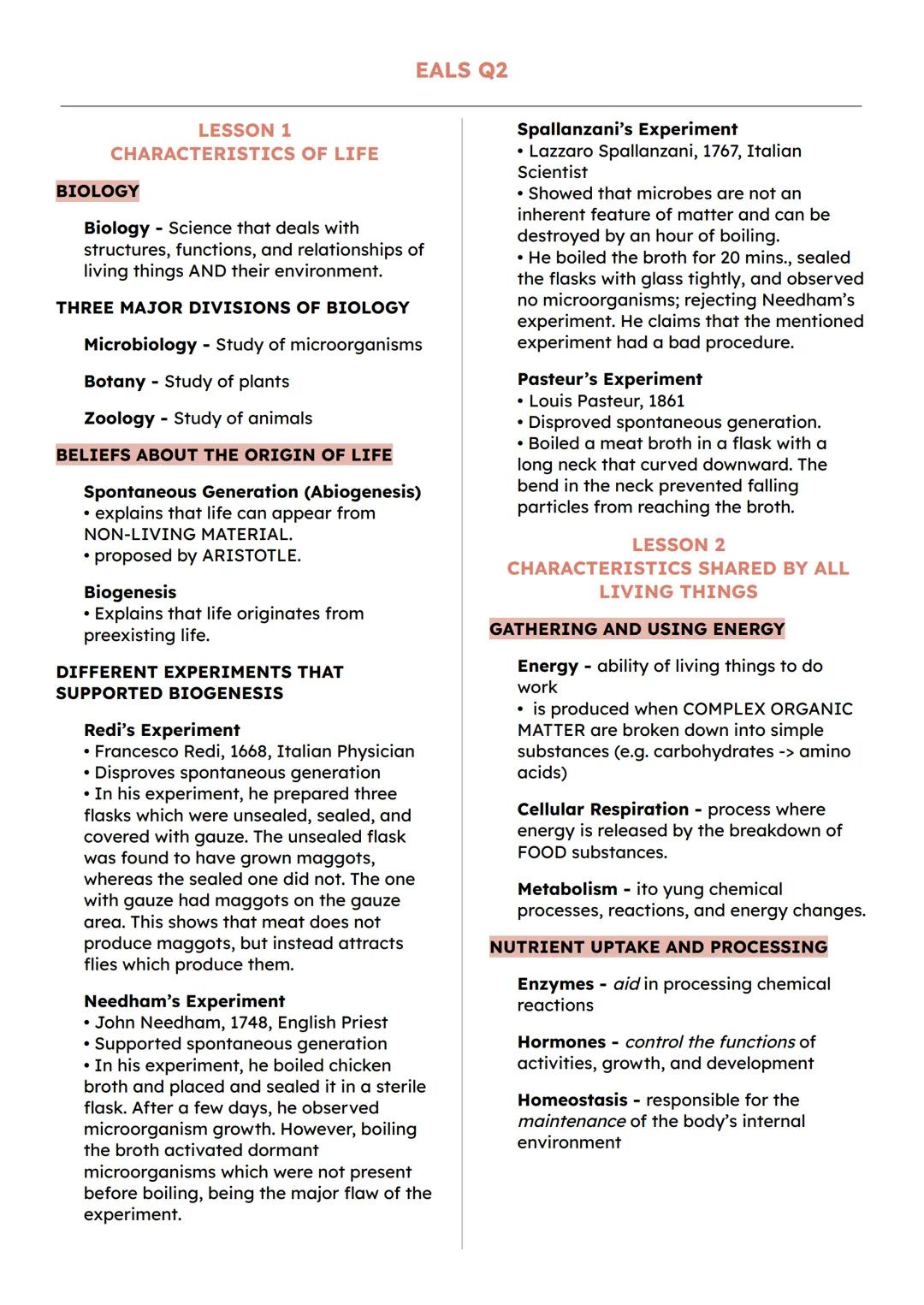 Quarter 2 Earth and Life Science