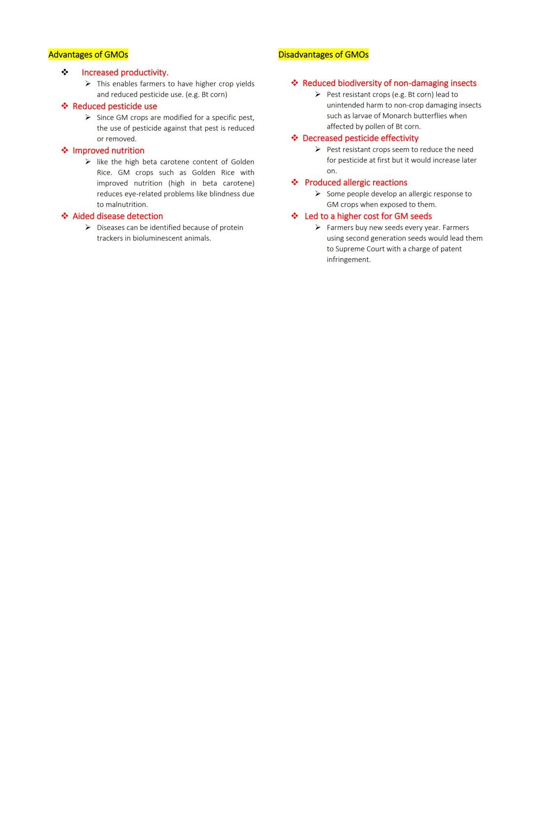 Genetically Modified Organisms
(GMO)
GENETIC ENGINEERING AND BIOTECHNOLOGY
Genetic engineering
means modifying genes in a living organism to