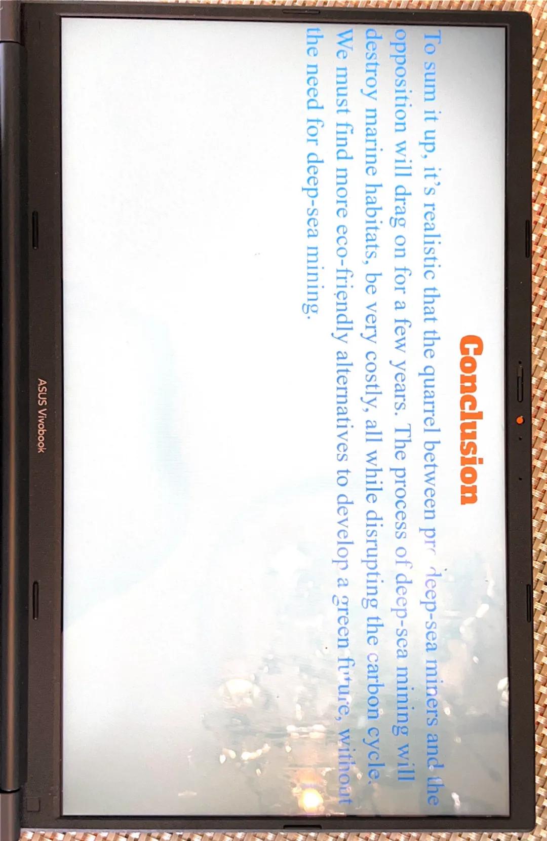neme
L
Transition
Slideshow
The Impacts of Deep Sea
Mining
By: Nicholas Bhajan
d
Share
135 FM
8352104 Intro to Deep-sea Mining
When you thin