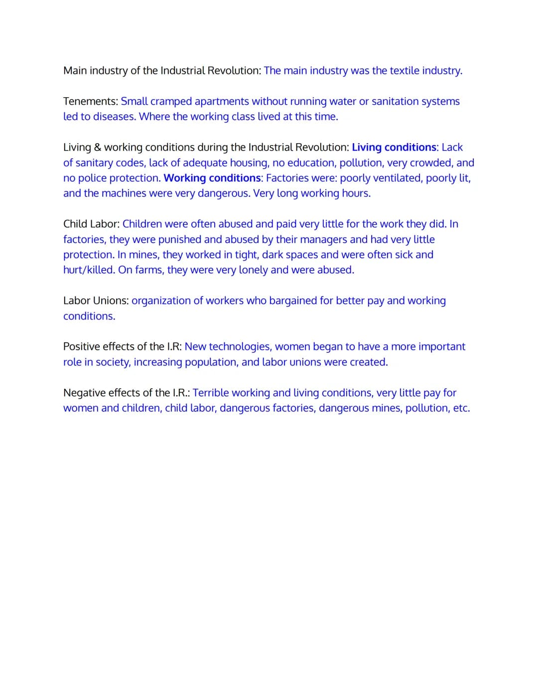 
<p>The Industrial Revolution in England began in Great Britain and marked the transition to new manufacturing processes, moving from small 