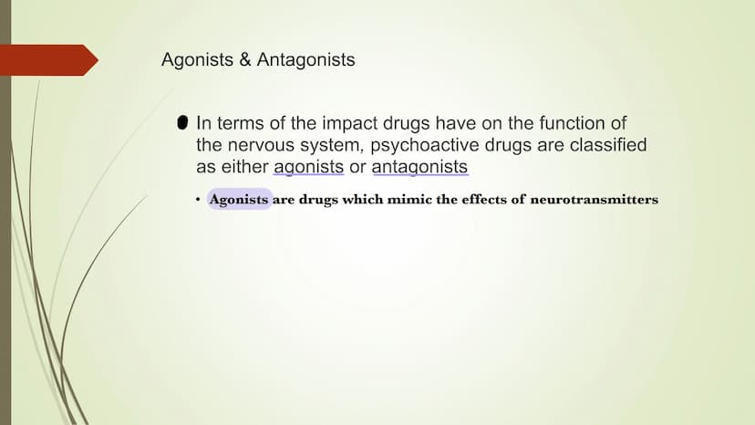 The Effects Psychoactive Drugs
● Substances which cause changes in body chemistry
• Produce changes in perception, conscious awareness, and/