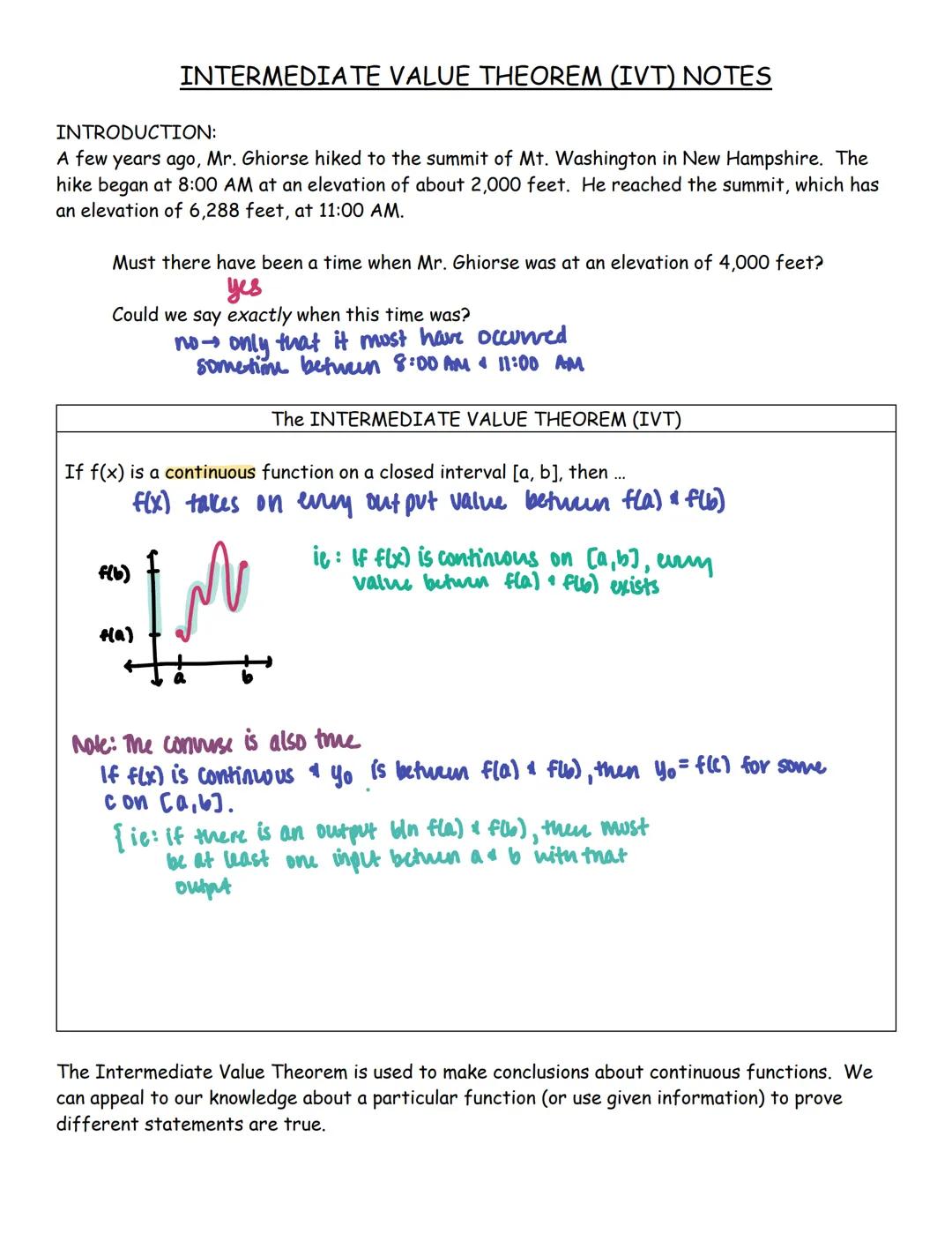 UNIT 1: 2.1-2.3
LIMITS & CONTINUITY
SOLUTION SET
(worked out solutions and notes included) LIMITS FROM GRAPHS WU
1. Given the piecewise func