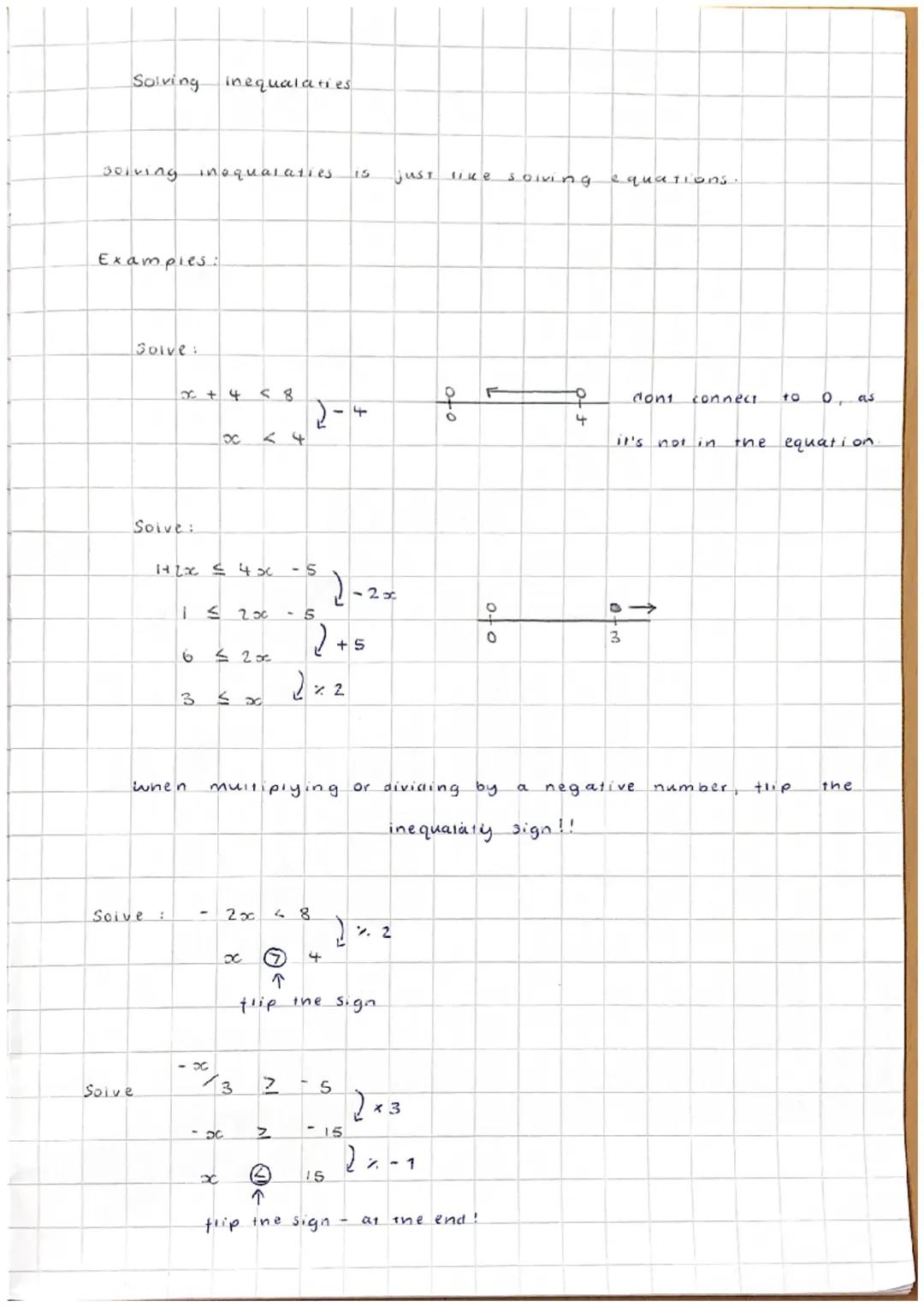 Inequalaties!

$a < b$ 

$a$ is smaller than $b$

$a > b$ 

$a$ is greater than $b$

$a \geq b$ 

$a$ is $\substack{greater \text{or} \text{