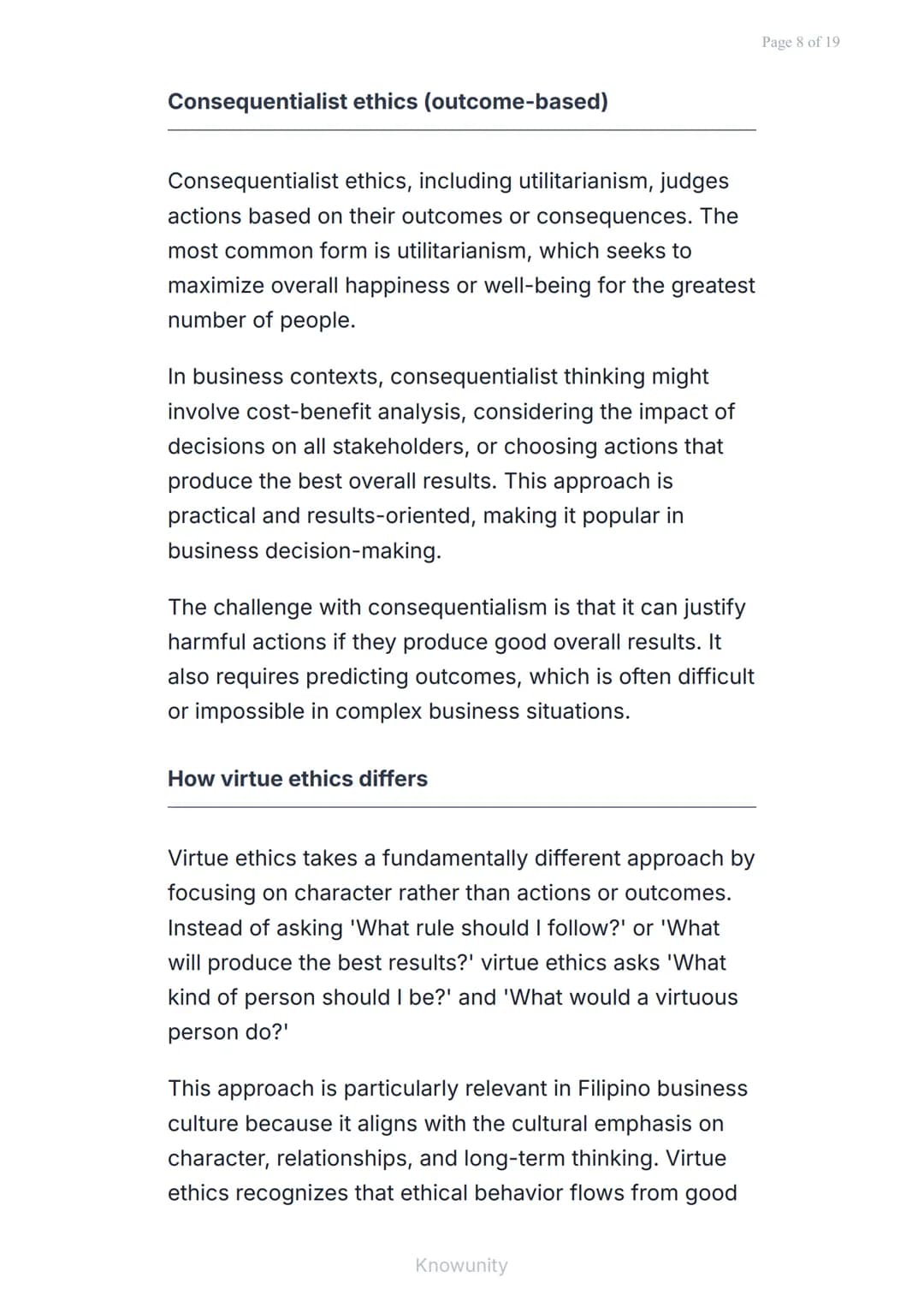 # Virtue ethics and Filipino values in business ethics

Understanding virtue ethics and how Filipino values shape business practices

## Wha