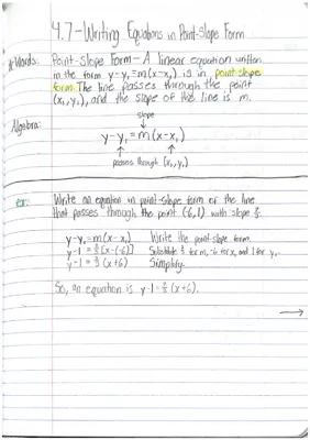 Know Writing Equations in Point-Slope Form thumbnail