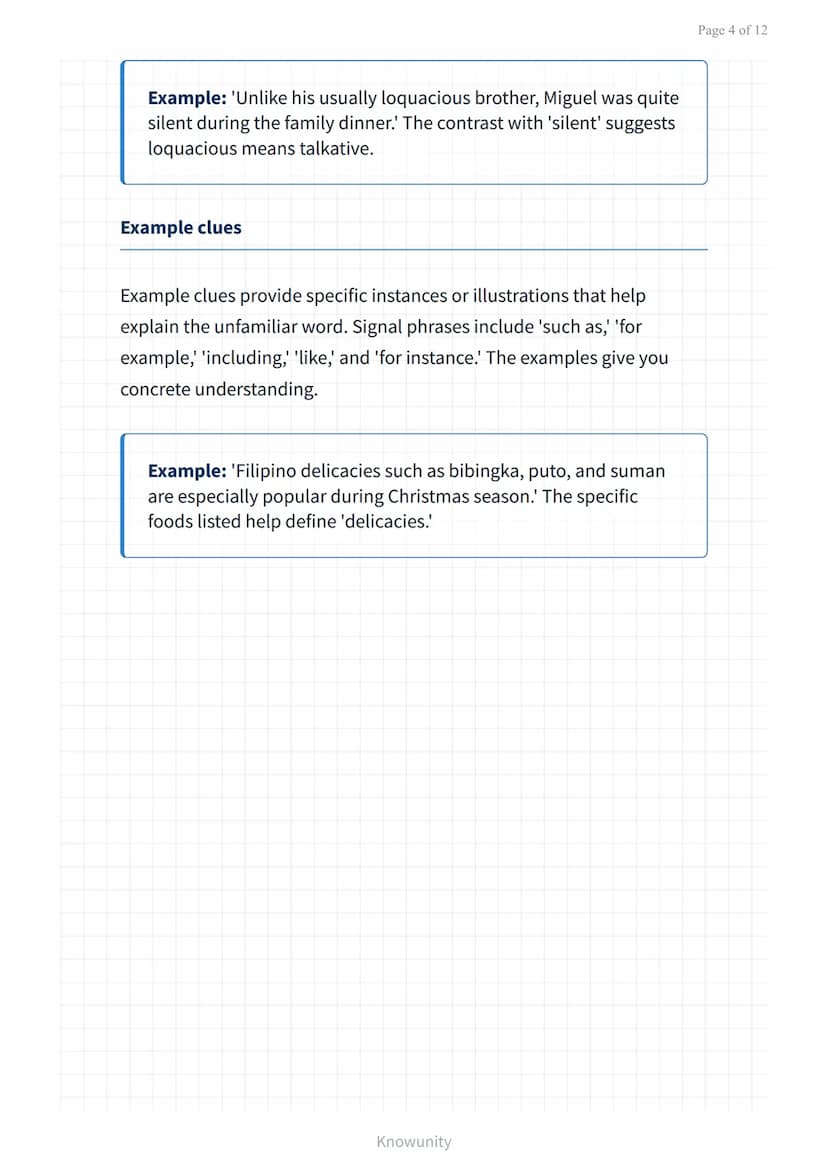Reading comprehension and strategies: Context clues and
vocabulary
Master context clues and vocabulary strategies for
better reading
What yo