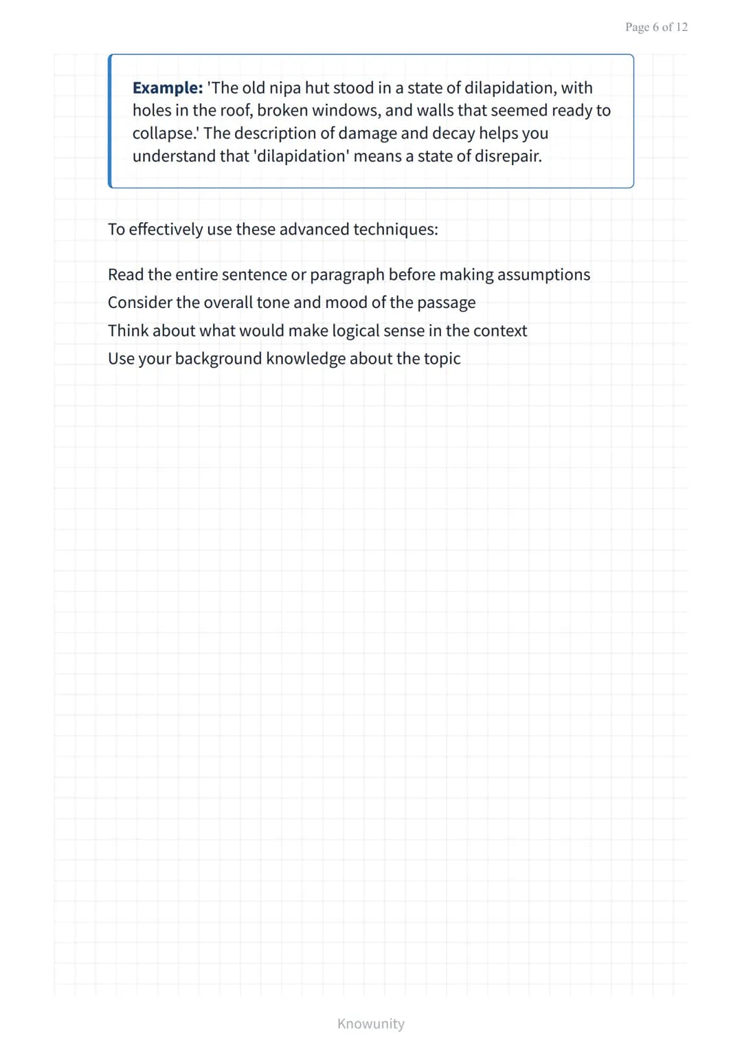 Reading comprehension and strategies: Context clues and
vocabulary
Master context clues and vocabulary strategies for
better reading
What yo