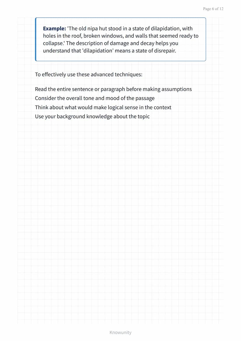 Reading comprehension and strategies: Context clues and
vocabulary
Master context clues and vocabulary strategies for
better reading
What yo