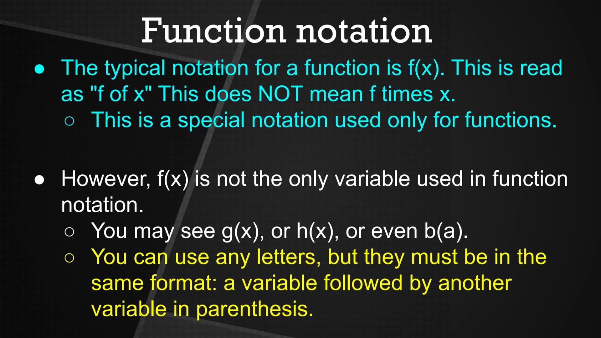 Title Page 18-19:
Function
Notation
Update TOC Intro: Let's think about it
Donovan's daycare charges a certain
flat fee plus an hourly charg