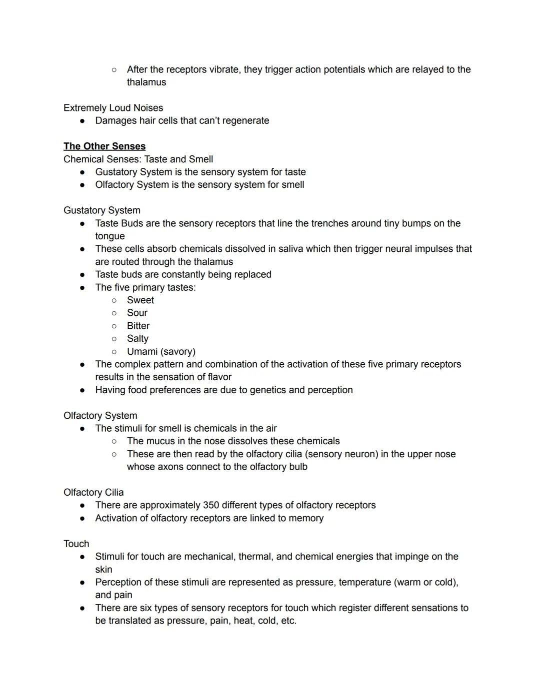 Sensation verus Perception
●
Looking for Limits
An absolute threshold for a specific type of sensory input is the minimum sensory
intensity 