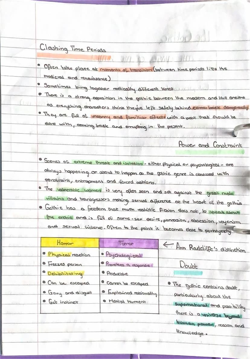 The Gothic
THE PHASES OF THE GOTHIC!
Enlightenment (1650's -1180's)
• Factual knowledge preffered
• Evidence • Rahonalism
•Science
Anatomy >
