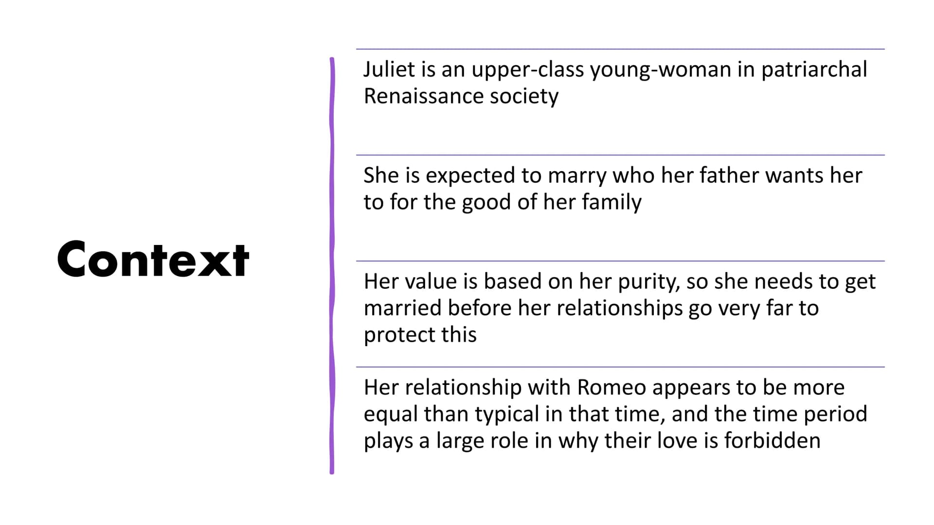 Juliet Quotations
and Analysis
Romeo and Juliet Juliet
"too quickly won"
"no more deep will I endart mine eye than your consent give strengt