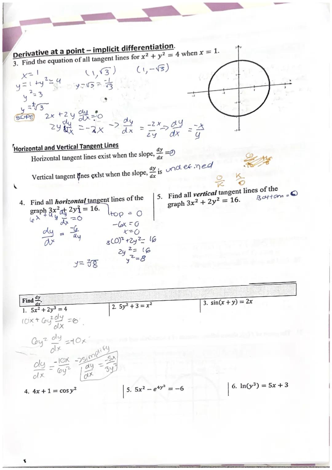 # UNIT 3 - Differentiation: Composite, Implicit, and Inverse Functions
Lesson 2-Implicit differentiation

Explicit equation
y= x² +2

Implic