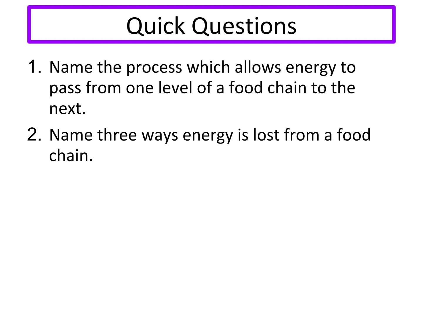 # N5 Unit 3 KA4
Energy in Ecosystems # N5 biology course

1. Cell Biology
2. Multicellular Organisms
3. Life on Earth Unit 3 - Life on Earth