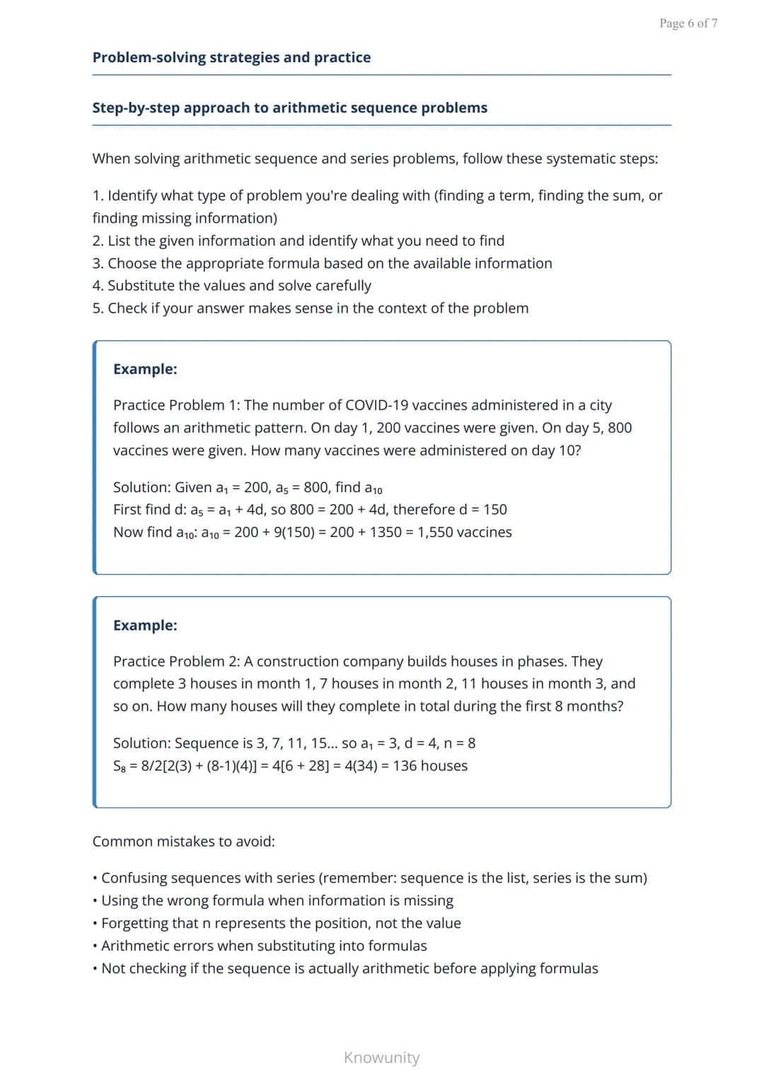 Arithmetic sequences and series: Finding patterns in numbers
Master arithmetic sequences, series, and their real-world
applications
What you