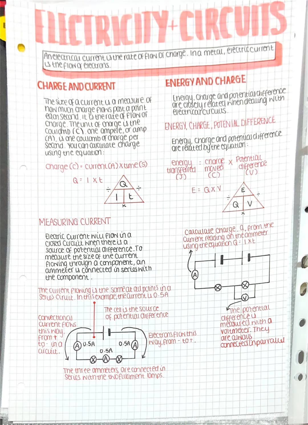 
<p><strong>What is Electric Current?</strong>  <br />
An electrical current is the rate of flow of charge. In a metal, electric current is 
