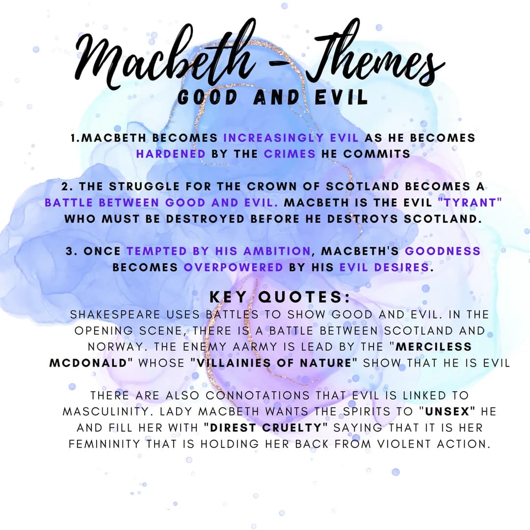 O
600
Macbeth - Themes
REALITY AND APPEARENCE
1.LADY MACBETH ENCOURAGES MACBETH TO APPEAR GOOD SO THAT
NO ONE SUSPECTS THEIR PLANS TO KILL D