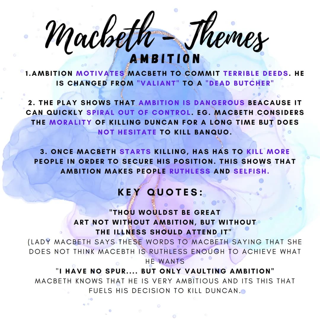 O
600
Macbeth - Themes
REALITY AND APPEARENCE
1.LADY MACBETH ENCOURAGES MACBETH TO APPEAR GOOD SO THAT
NO ONE SUSPECTS THEIR PLANS TO KILL D