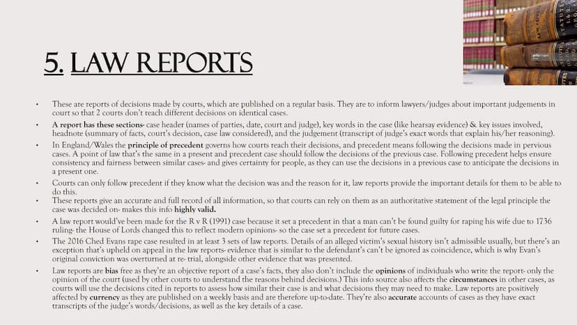 CRIMINOLOGY
UNIT 3: CRIME SCENE
COURTROOM
TO
AC 3.1: Examine information for
validity WHAT SOURCES
OF
INFORMATION
DO I NEED TO
LOOK AT?
For 