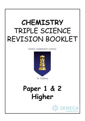 Know Triple Science for Higher Chemistry Revision Topics. thumbnail