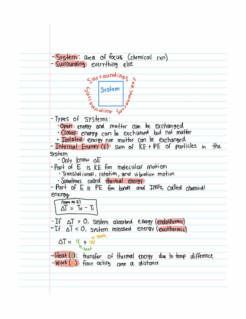 Chem H
Unit 10
2/7/2023
THERMOCHEMISTRY
-Heat: a form of energy that flows frm warm.
Low High KE
- Temperature: measure of avg KE of particl
