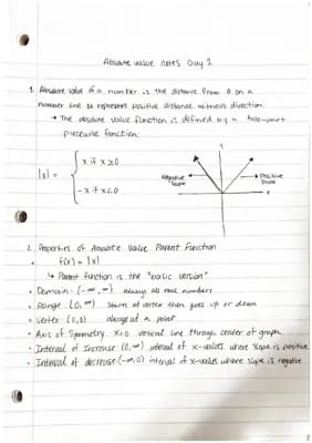 Know Absonsulte Values and Absolute Inequalities Notes   thumbnail