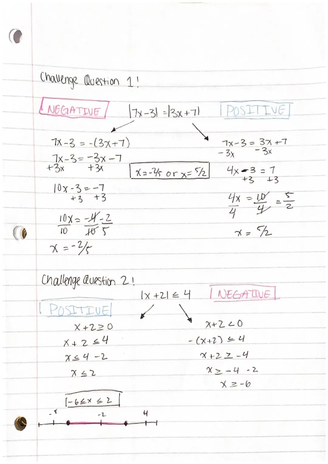Absolute value notes Day 1
1. Absolute value of a number is the distance from 0 on a
number line. It represents positive distance without di