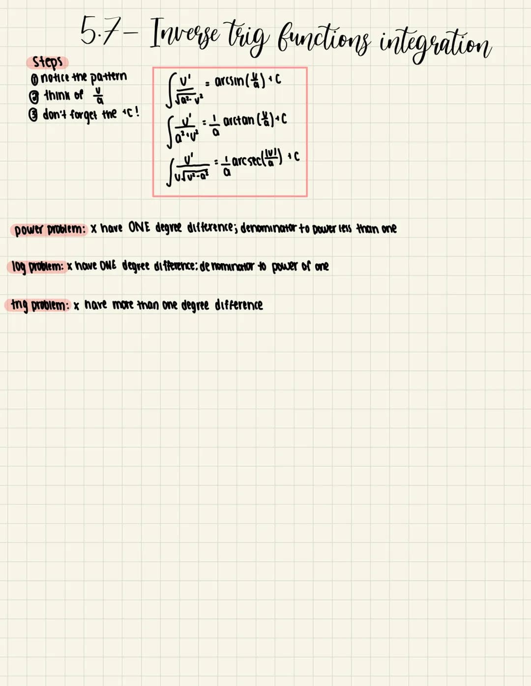 Sa
dx
8.4 trig substitution
sec³e
2 Jeca
3.
X
X 1²
√9-x²
let sino = = = 232
3 cose
9sin'e rose
- Scsc²e -
= -cote:
-cote-
3sing x
3coso: dx
