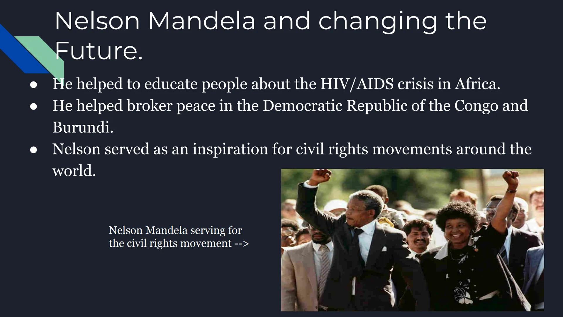 Nelson Mandela
By: Carmen Radford Nelson Mandela's background and childhood.
Born on: July 18, 1918
Born as: Nelson Rolihlahla Mandela
Place