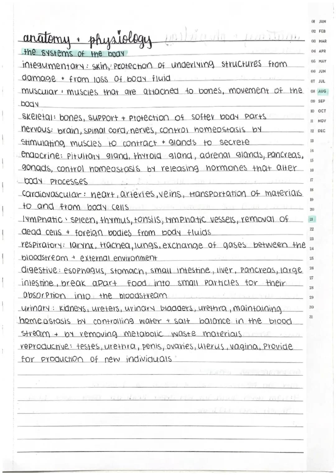 <h2 id="anatomyandphysiologytermsanddefinitions">Anatomy and Physiology Terms and Definitions</h2>
<p>In anatomy and physiology, it's import