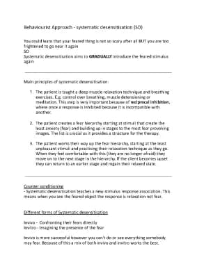 Know Systematic Desensitisation  thumbnail