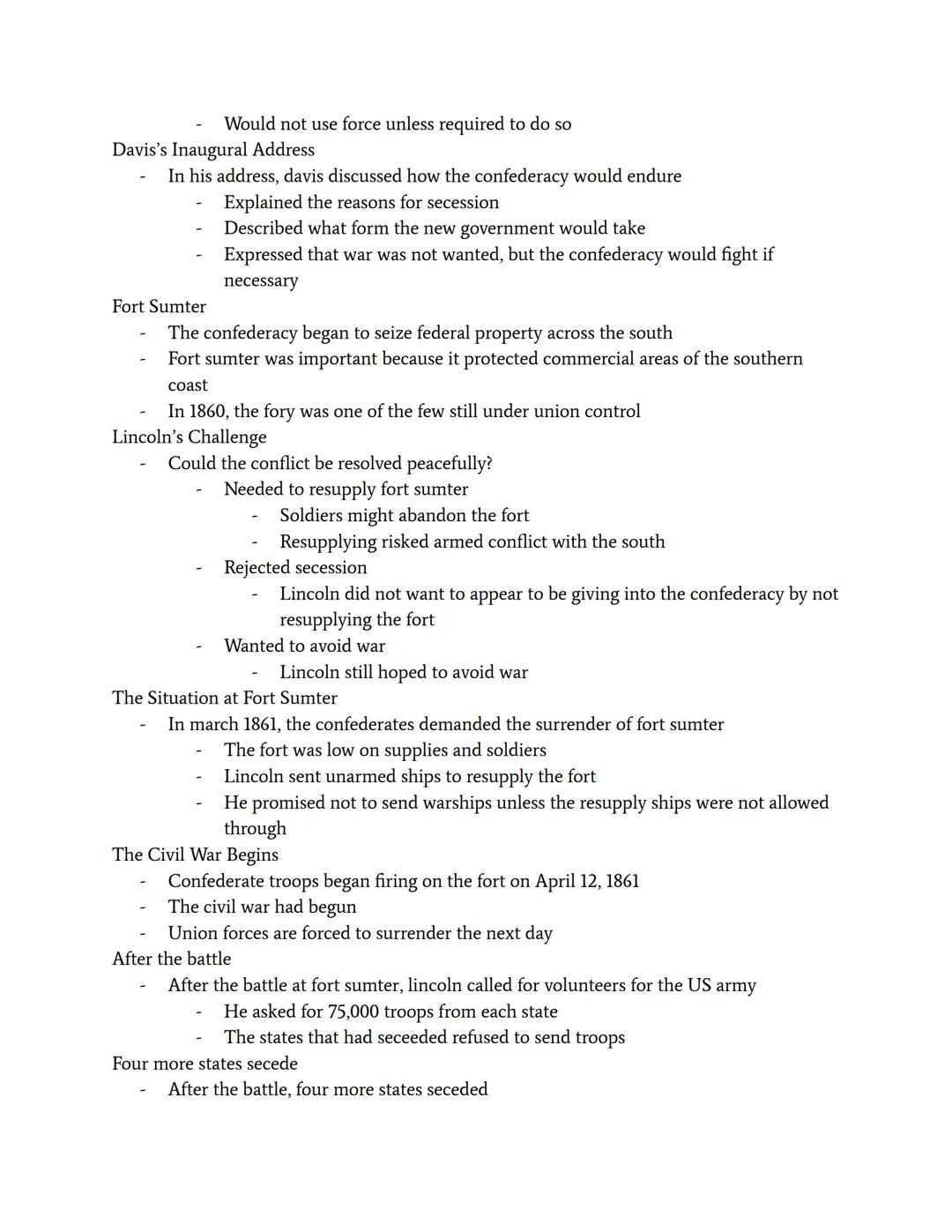 The Civil War Begins
Democratic Conventions: The party splits
At the first democratic convention, the issue of slavery split the party
Fifty