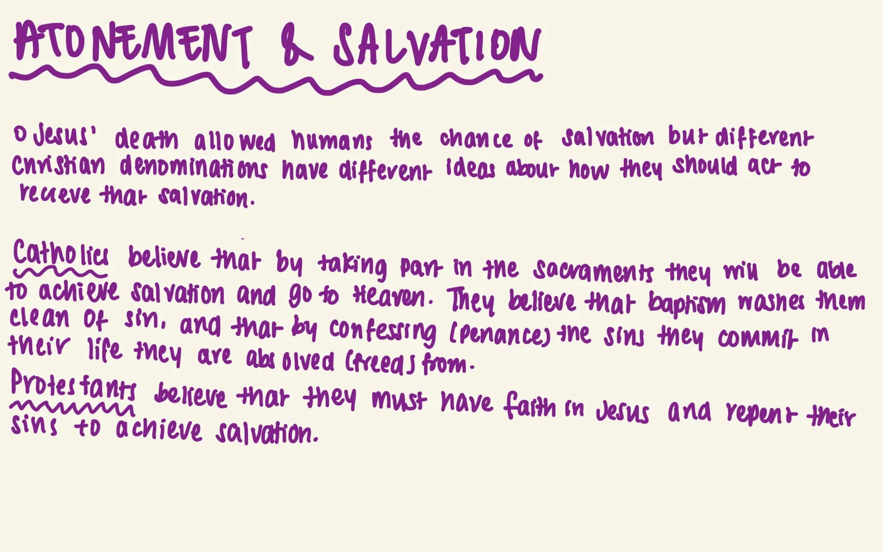 RE: REVISION (CHRISTIANITY)
МІКА РРОСT02 christianity
TOPICS:
→Atonement & Salvation
Nature of God
→ Incarnation
Key words
SOURCES OF W&A
IN