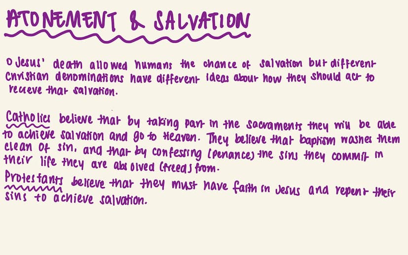 RE: REVISION (CHRISTIANITY)
МІКА РРОСT02 christianity
TOPICS:
→Atonement & Salvation
Nature of God
→ Incarnation
Key words
SOURCES OF W&A
IN
