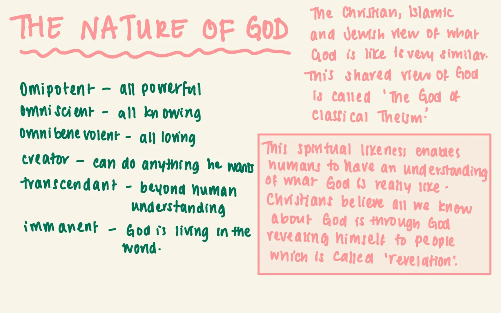 RE: REVISION (CHRISTIANITY)
МІКА РРОСT02 christianity
TOPICS:
→Atonement & Salvation
Nature of God
→ Incarnation
Key words
SOURCES OF W&A
IN