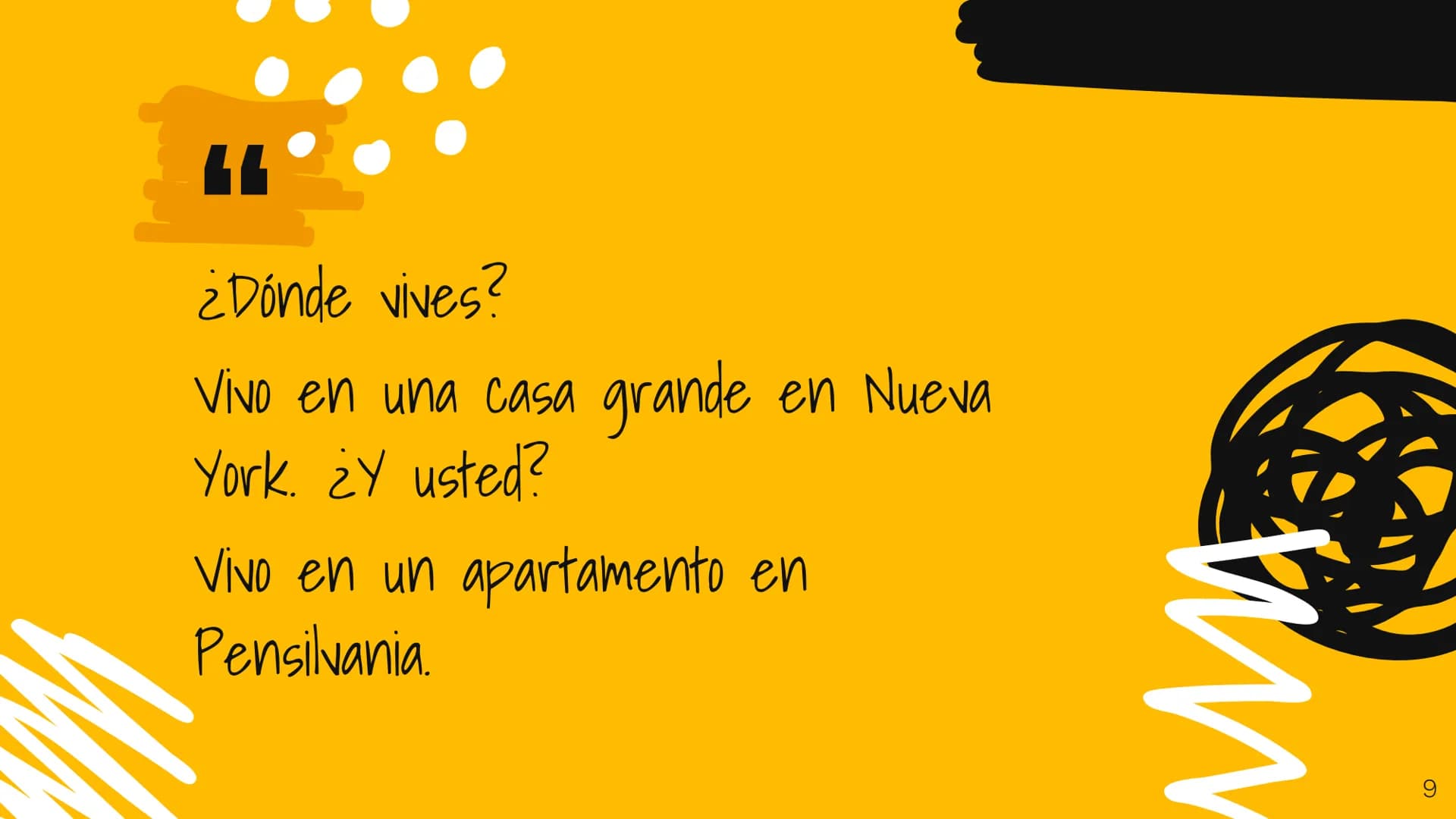 ¿Quieres comer en el restaurante
nuevo?
¡Si Quiero comer en el restaurante
nuevo!
WW
8 ar
er
ir
Yo (I) Tú (you
Inf.
Sing.)
-0-
-0-
-0-
-as-
