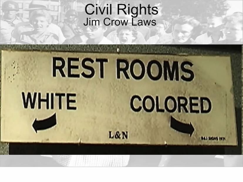 5
Civil Rights Civil Rights
Plessy v. Ferguson (1896)
WHITE
WAITING ROOM
A landmark United States Supreme Court decision upholding the
const