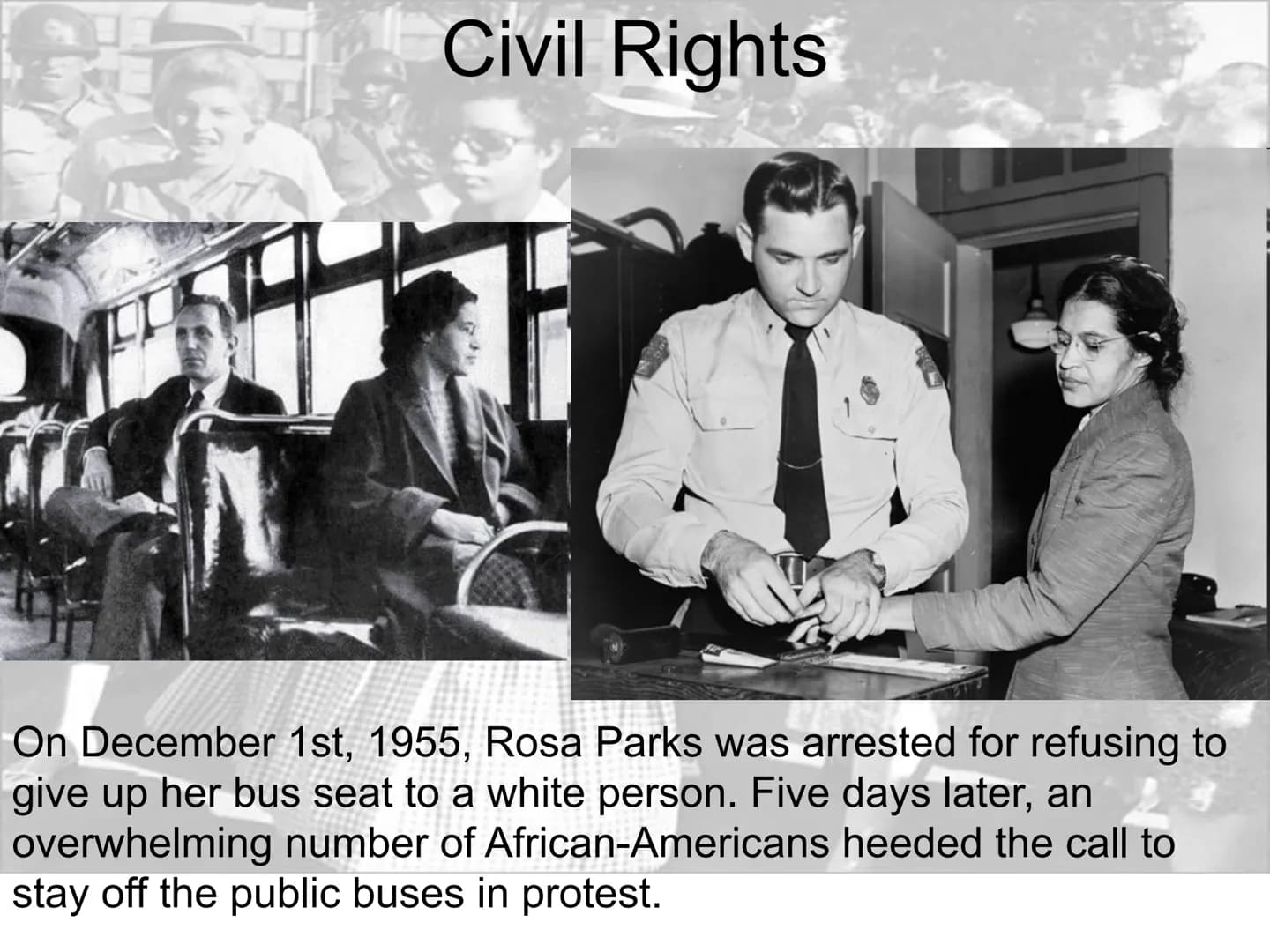 5
Civil Rights Civil Rights
Plessy v. Ferguson (1896)
WHITE
WAITING ROOM
A landmark United States Supreme Court decision upholding the
const