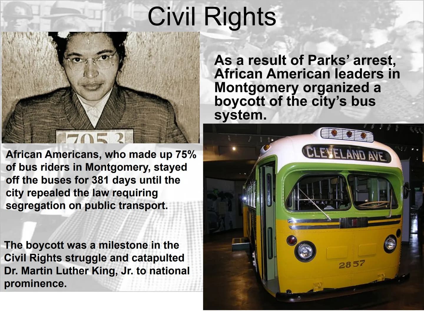 5
Civil Rights Civil Rights
Plessy v. Ferguson (1896)
WHITE
WAITING ROOM
A landmark United States Supreme Court decision upholding the
const