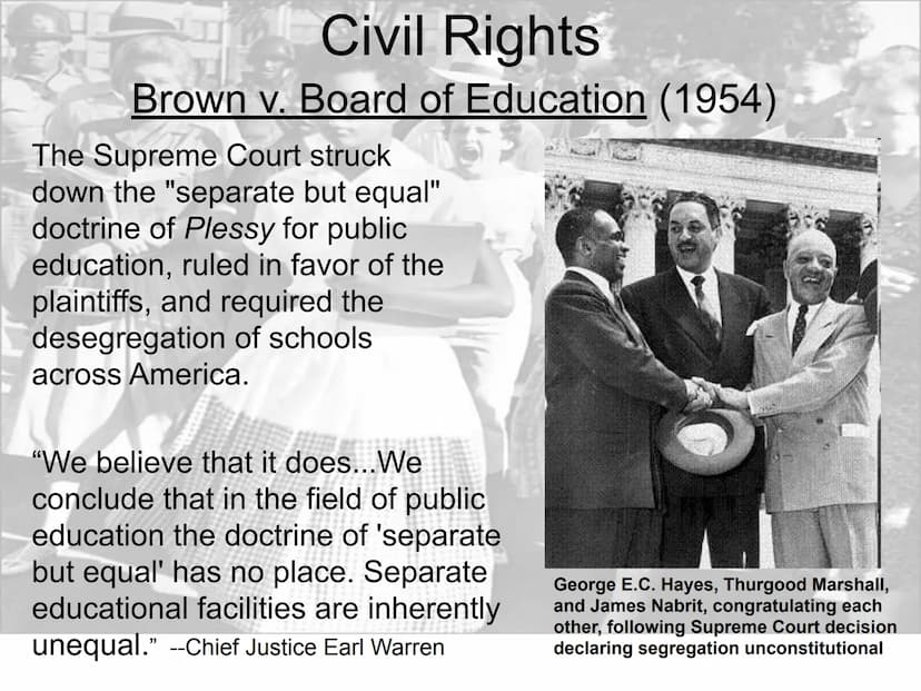 5
Civil Rights Civil Rights
Plessy v. Ferguson (1896)
WHITE
WAITING ROOM
A landmark United States Supreme Court decision upholding the
const