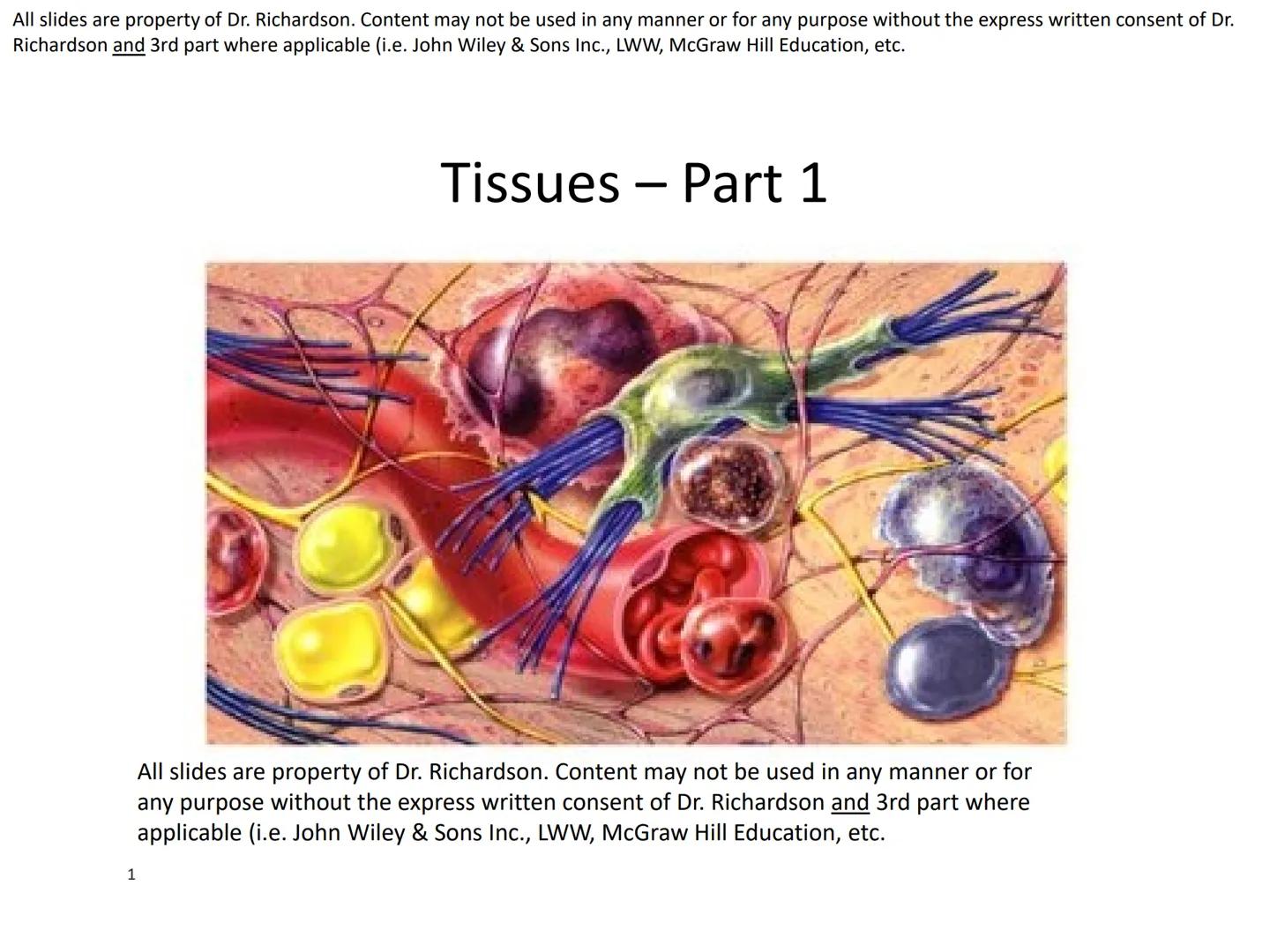 All slides are property of Dr. Richardson. Content may not be used in any manner or for any purpose without the express written consent of D