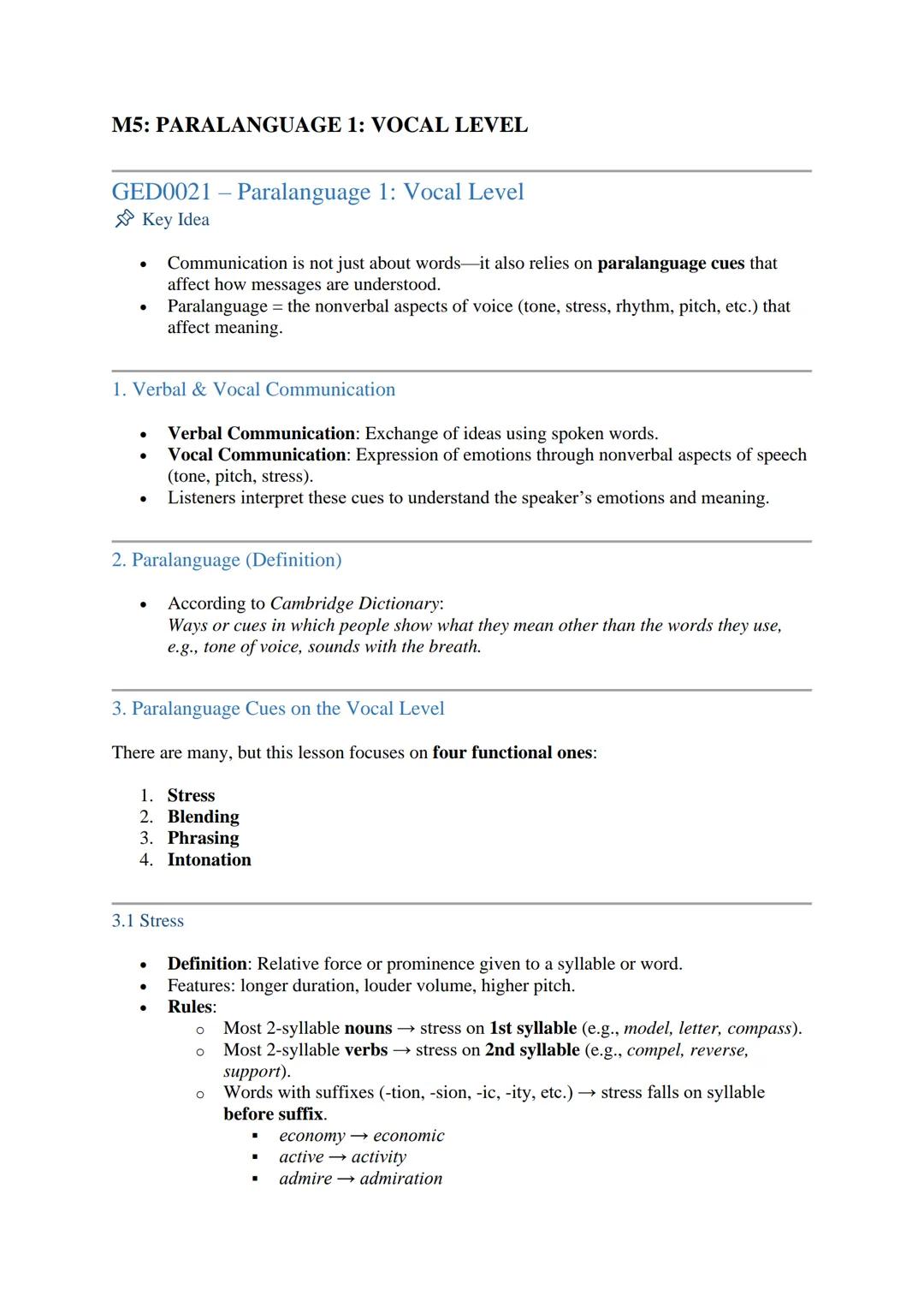 GED0021_M1S2_Three Pillars in Communication":
Lesson Title: Three Pillars in Communication
Course: Effective Communication and Public Speaki