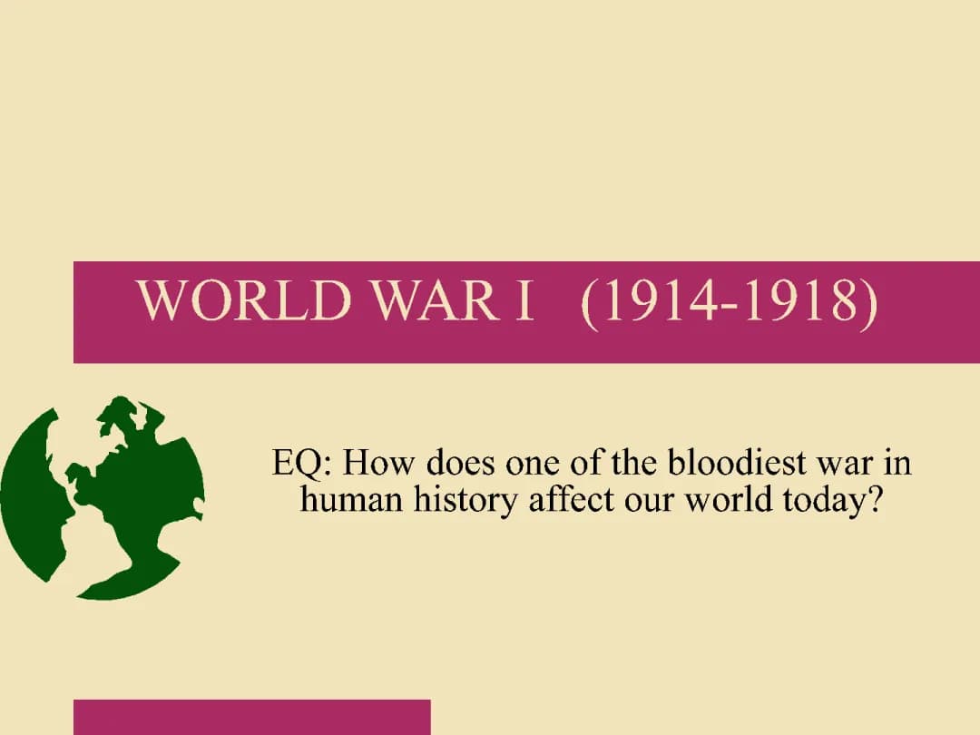 World War 1: Facts, Summary, and Schlieffen Plan
