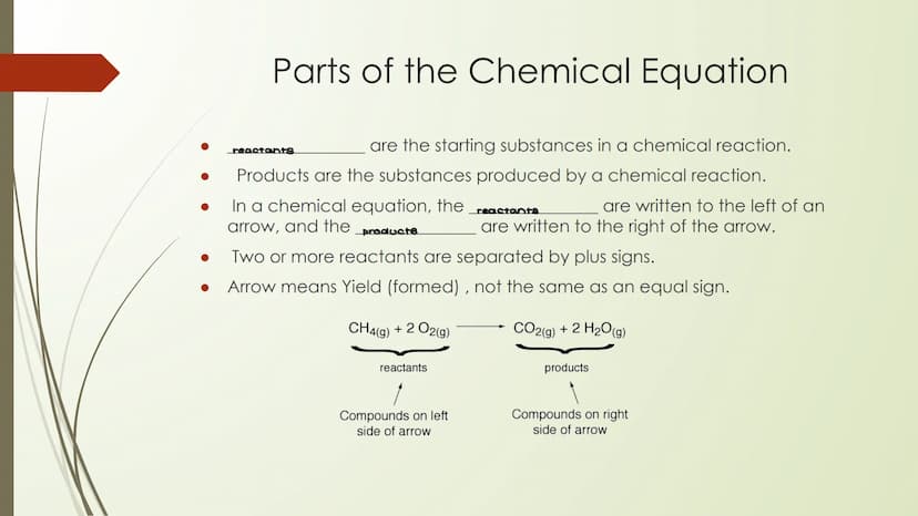 Chemical Reactions and
Balancing What Chemical Reactions around me?
What is a chemical reaction?
During a chemical reaction, chemical bonds 